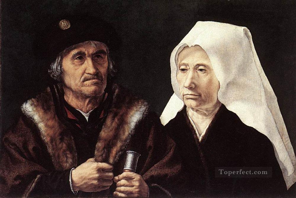 An Elderly Couple Jan Mabuse Oil Paintings
